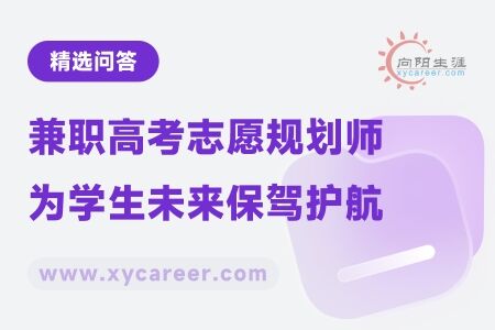 兼职高考志愿规划师：为学生的未来保驾护航 