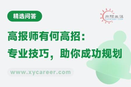 高报师有何高招：专业技巧，助你成功规划 