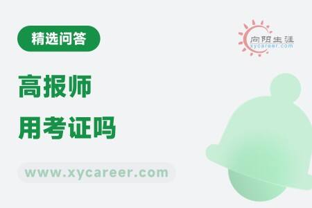 高报师用考证吗：向阳生涯，助你规划职业生涯 