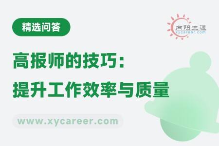 高报师的技巧:提升工作效率与质量
