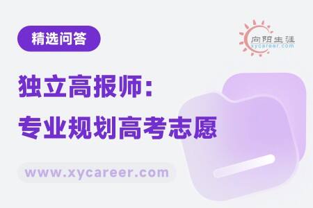 独立高报师:个性化服务,专业规划高考志愿