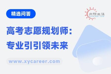 向阳生涯高考志愿规划师:精英团队,专业引引领未来