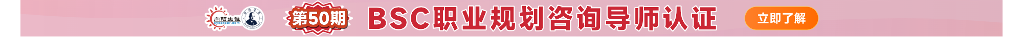 向阳生涯BSC职业规划咨询导师课程招生火热进行中
