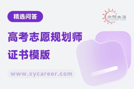 高考志愿规划师证书模版:轻松获取标准证书格式