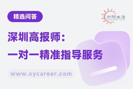 深圳高報(bào)師：一對一精準(zhǔn)指導(dǎo)服務(wù) 