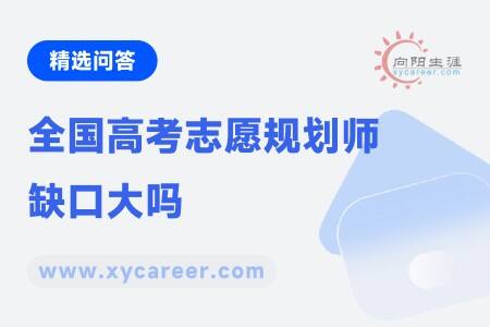 全国高考志愿规划师缺口大吗？ 