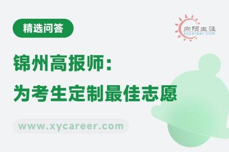 锦州高报师：为考生定制最佳志愿 