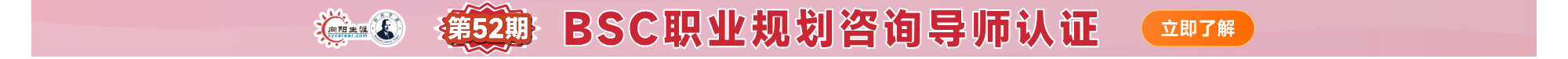 向阳生涯BSC职业规划咨询导师课程招生火热进行中