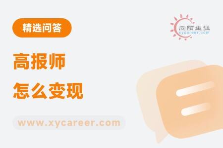 高报师怎么变现