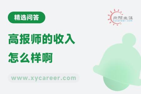 高报师的收入怎么样啊