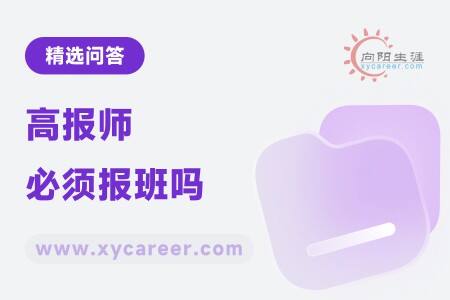 高报师必须报班吗