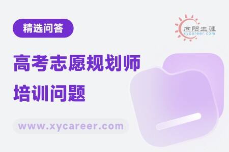 高考志愿规划师培训问题