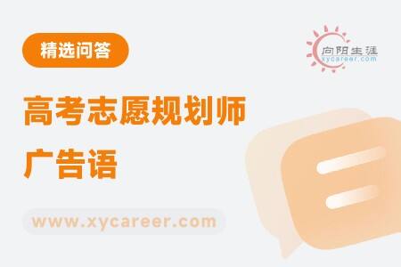 高考志愿规划师广告语