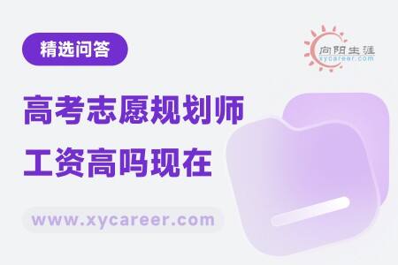 高考志愿规划师工资高吗现在