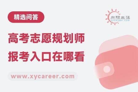 高考志愿规划师报考入口在哪看
