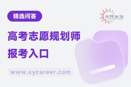 高考志愿规划师报考入口