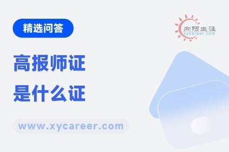 高报师证是什么证