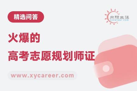 火爆的高考志愿规划师证