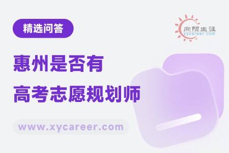惠州是否有高考志愿规划师