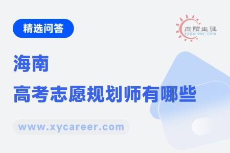 海南高考志愿规划师有哪些