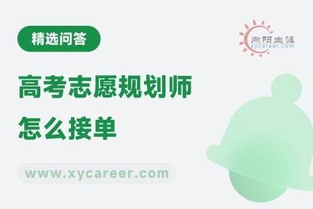 高考志愿规划师怎么接单