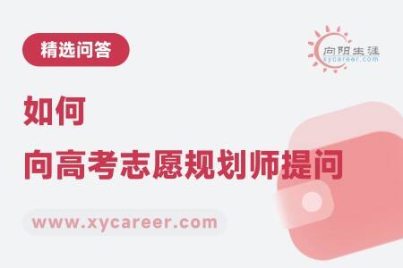 如何向高考志愿規(guī)劃師提問