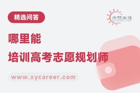 哪里能培训高考志愿规划师